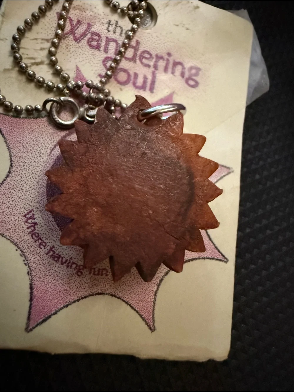 Sunburst Blue Glass Pendant‎ 925 Necklace -